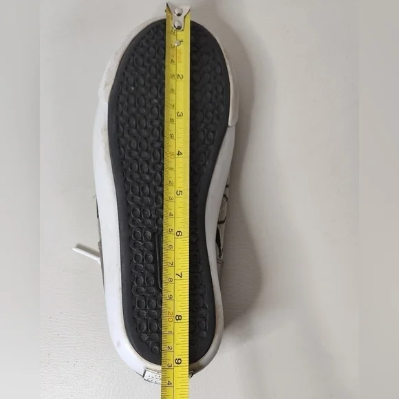 Coach Shoes Womens 5BCasual Signature shoes GreySilver Low Top Lace Up - Picture 3 of 7